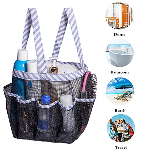 Attmu Portable Mesh Shower Caddy, College Dorm Essentials Bathroom Tote