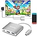 USB C to HDMI Hub Dock for Nintendo Switch, JAVONTEC USB Type C HDMI Adapter Converter with 4K HDMI, USB 3.0, Power Delivery Compatible with MacBook Pro, HP Spectre, Samsung S8/Note 8, Silver primary