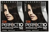 Clairol Perfect 10 by Nice 'n Easy Hair Color, 03, Darkest Brown, 2 pk