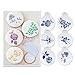 ART Kitchenware 6pcs/set Wedding Roses Cookie Cake Stencil Set Sugar Flowers Cake Decoration Mold ST-904 Beige/Semi-Transparent