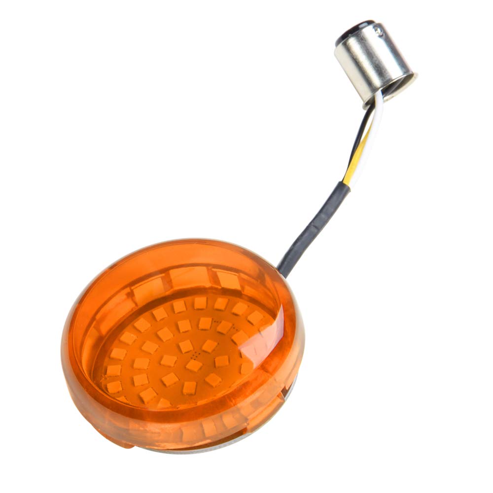 Amazicha 4 PCS Amber Front Rear Bullet Turn Signal Lens Covers for