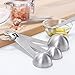 Tovantoe Stainless Steel Measuring Spoons3907 Spoons, Silver