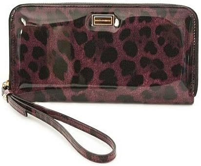 Amazon ドルチェ ガッバーナ Dolce Gabbana レディース ラウンドファスナー長財布 レオパード柄 ヒョウ柄 パープル系 並行輸入品 Dolce Gabbana ドルチェ ガッバーナ 財布
