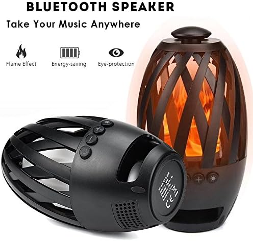 Liibot Led Flame Speaker Creative Lamp Bluetooth Speaker with tourch LED Light Flame Atmosphere Bonfire Lights Effect Wireless Stereo Loudspeaker
