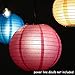 Kohree 16Pcs Colorful Paper Lanterns Decorative(Multi-Color, Size of 4