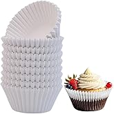 200pcs White Standard Cupcake Liners for Baking Cup, No Smell, Grease-proof Muffin Liners, Standard Size Cupcake Cups for Party, Wedding, Birthday