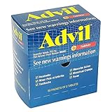 Advil Tablets Pain Reliever Refill, 50 Two-Packs per Box(Pack of 4)