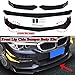 Zeeos Black Universal Front Bumper Lip Chin Spoiler ABS Front Bumper Lip Sopiler Wing Body Fits For AUDI,Ford,BMW,HONDA,Chevrolet,Toyota,Civic,Car