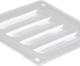 EUROPLAST 140x105mm White Metal Air Vent Grille Cover with Insect Mesh view 6