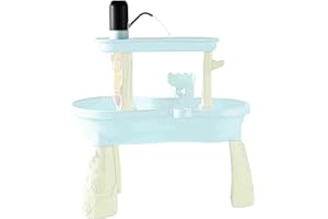 JAIIMEN Water Play Table Pump for Kids and Toddlers, Mini Water Pump Summer Outdoor Water Toys, Water Table Accessories