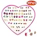 Elesa Miracle 40 Pairs Girl Earrings Stud Earrings Set for Little Girls, Children's Assorted Colorful Cute Earrings for Kids