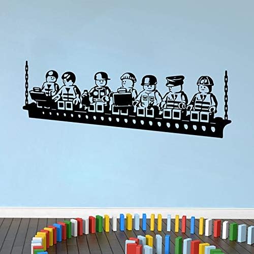 JXAA Robots Lego Game Poster Vinyl Wall Stickers for Kids Room Decoration Boys Room Wall Art Decals Mural Nursery Bedroom Decor 57X22CM