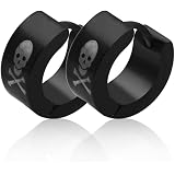 Creolen Klappcreolen Ohrringe Edelstahl Spikes Stacheln Herren Damen
