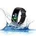 Fitness Tracker, Naxxlab Smart Bluetooth Heart Rate Monitor Bracelet, Waterproof Pedometer Wristband Step Activity Tracker Smart Watch for Android and IOS Smartphones (Black)