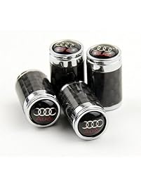Carbon Fiber Car Air Tire Valve Caps for Audi by AED