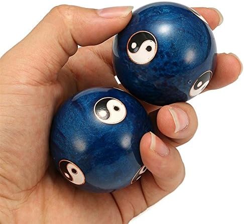 Massager Ball Hand Strength Fitness Balls Health Blue Baoding Ball Daily Exercise Stress Relief Handball Therapy