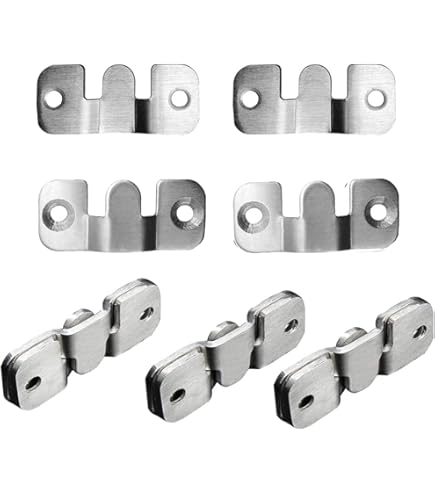 Adiyer Lot De 20 Cintres En Zinc Jaune Avec Trou De Serrure, Miroir, Cadre Photo, Tasse, Clé, Manteau, Support Mural, Plaque De Suspension à Trou De Serrure Unique