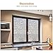 Housolution Refraction Privacy Window Films, No-glue Static Privacy PVC Window Films Non-adhesive Frosted Glass Sticker Heat Control Anti UV Protective Cover for Home, Diamond Cutting (78.7 x 17.7 IN)