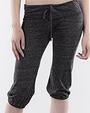 Alternative Women's Eco Crop Pant, Eco True Black, Large