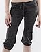 Alternative Women's Eco Crop Pant, Eco True Black, Large