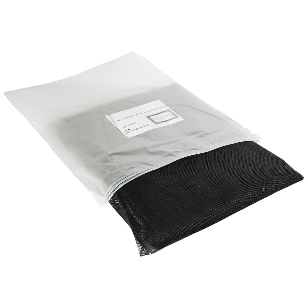 The Mesh Company Fly Screen Window Mesh 2.5m x 1.22m Roll - Durable Fiberglass Screen for Doors and Windows (Black)