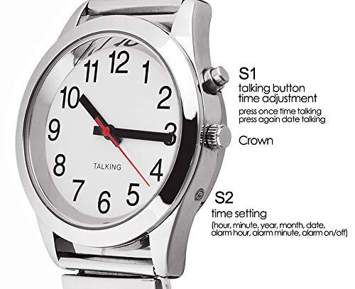 Mens-English-Talking-Watch-Quartz-Wrist-Watch-with-Stainless-Steel-Expanding-Strap