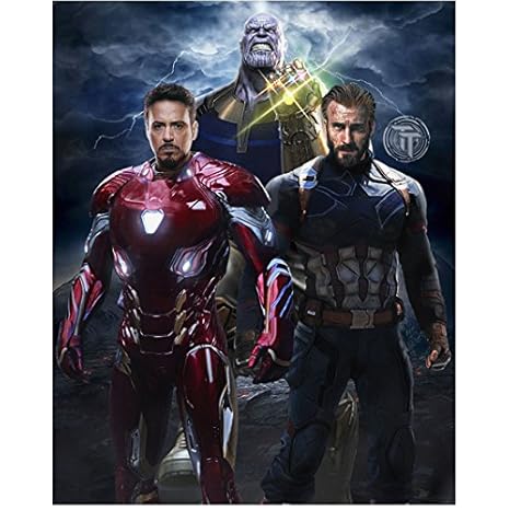 Avengers Robert Downey Jr As Iron Man Chris Evans As Captain