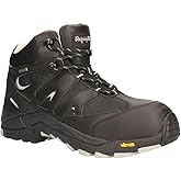 RefrigiWear Mens Crossover Hiker Waterproof Lightweight Work Boots (Black, Size 11.5 US)