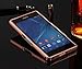 Sony Xperia XA Ultra Case, Ranyi [Mirror Series] Luxury Aluminum Metal Bumper Frame Detachable + Bling Mirror Hard Back Cover [Thin Fit & Slim] Case for Sony Xperia XA Ultra /Xperia C6 (rose gold)