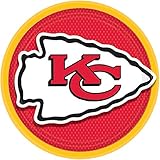 Amscan NFL Officially Licensed Lunch Paper Plates, 9-Inch