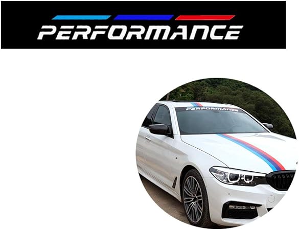 Amazon フロントガラス ステッカー デカール パフォーマンス用 140cm 21cm ステッカー デカール 車 バイク