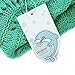 LAGHCAT Mermaid Tail Knit Crochet Blanket for Adult, Oversized Sleeping Blanket, Wave Pattern (Mint Green, 71
