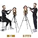 Klvied Adjustable Wig Stand Tripod Metal Mannequin Head Stand Wig Head Stand with Counter Weight Hook for Cosmetology Hairdressing Training with Wig Caps, T-Pins, Comb, Hair Clip, Carrying Bagthumb 2