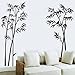 OneHouse Black Bamboo Wall Decals Home Room Wall Decor Sticker Removable