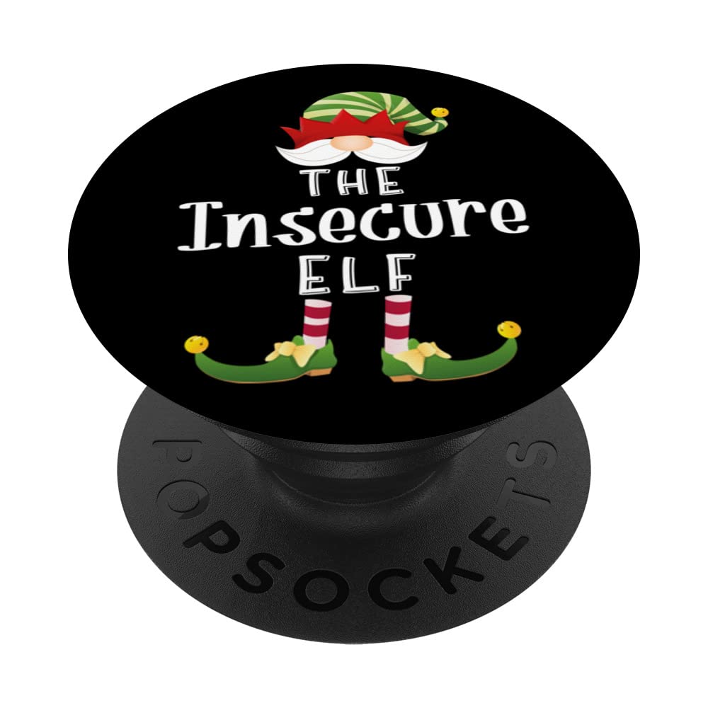 Insecure Elf Group Christmas Funny Pajama Party PopSockets Swappable PopGrip