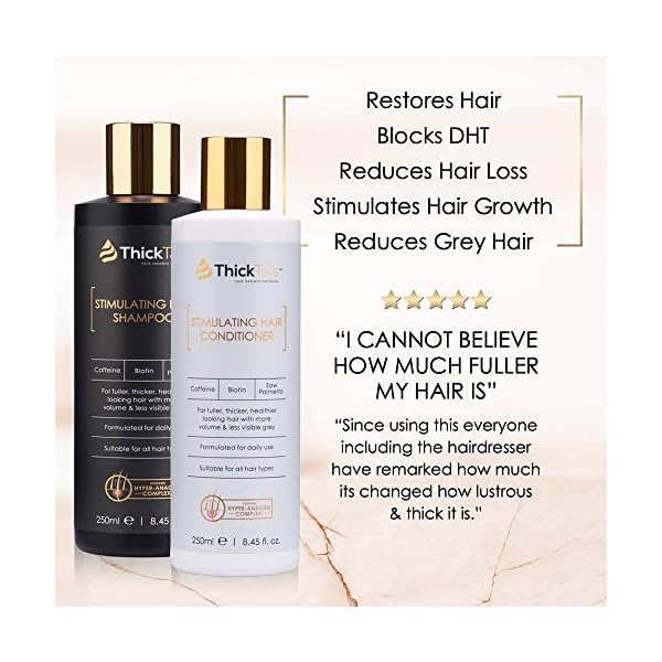ThickTails Hair Growth Shampoo and Conditioner - (2-Pack) For Women With Thinning Hair Breakage Due to Menopause, Stress…