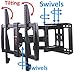 Husky Mounts Dual Arm LED LCD Full Motion Swivel TV Mount, 32