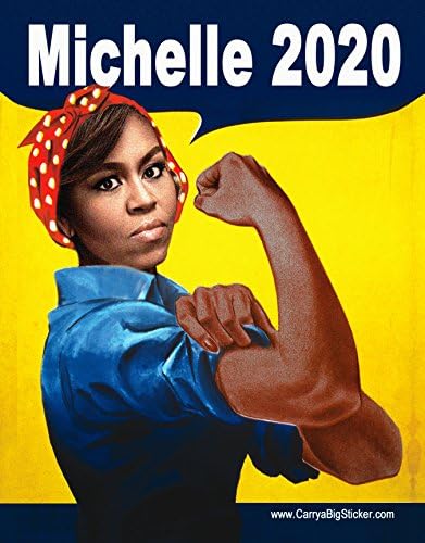 Michelle Obama 2020 Rosie the Riveter Magnetic Bumper Sticker (Poster Style)