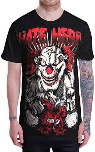 The Joker Horror Movie Street Tour Hate Design T Shirt Black (XX-Large)