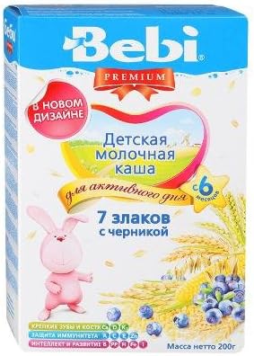 Bebi Porridge with Blueberry and 7 Grains, 7.05 oz / 200 g