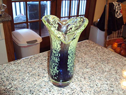 4 Beautiful+Glass+Vase+Green+Spots