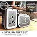 Travelholic Universal Power Adapter Dual USB Ports Travel Gift for Men Women with Storage Case