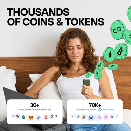 Trezor Safe 7 - Crypto Hardware Wallet with Bluetooth, Color Touch Screen, Transparent Secure Element, Quantum Ready (Charcoal Black)