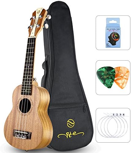 Qte Series Soprano Ukulele Starter Pack Mahogany 21 inch