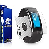 ArmorSuit MilitaryShield - Microsoft Band 2 Screen Protector [Full Coverage] + White Carbon Fiber Full Body Skin / Front Anti-Bubble Ultra HD Shield w/ Lifetime Replacements