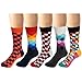 Deer Mum Men Novelty Funny Fashion Colorful Designed Soft Crew Dress Socks Pack