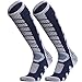 WEIERYA Ski Socks 2 Pairs Pack for Skiing, Snowboarding, Cold Weather, Winter Performance Socks (Blue 2 Pairs, Medium)