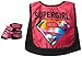 Baby-Girls Infant Supergirl Caped Bib and Bootie Set, Pink, One Size