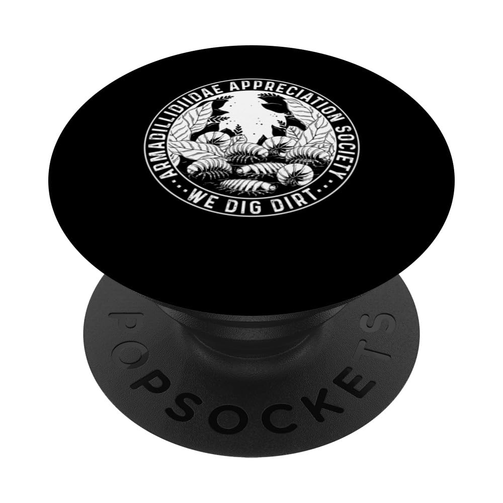 Isopod Roly Poly Pill Bug Rollie Pollie We Dig Dirt PopSockets Adhesive PopGrip