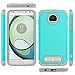 Moto Z2 Play Case, LK [Shock Absorption] Drop Protection Hybrid Armor Defender Protective Case Cover for Motorola Moto Z2 Play - Teal
